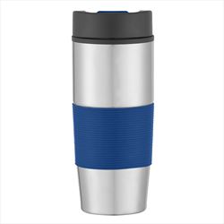 Silver with Blue Accents